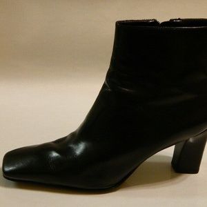 ANTONIO MELANI Ankle Boots Leather Black 8.5M EUC